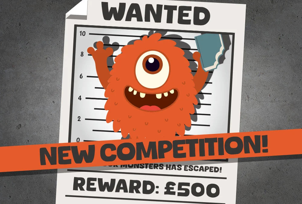Wanted Escaped Monster! Win £500 Worth of Free Books
