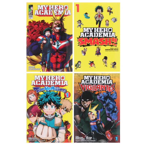 My Hero Academia Manga 4 Volumes Collection Set