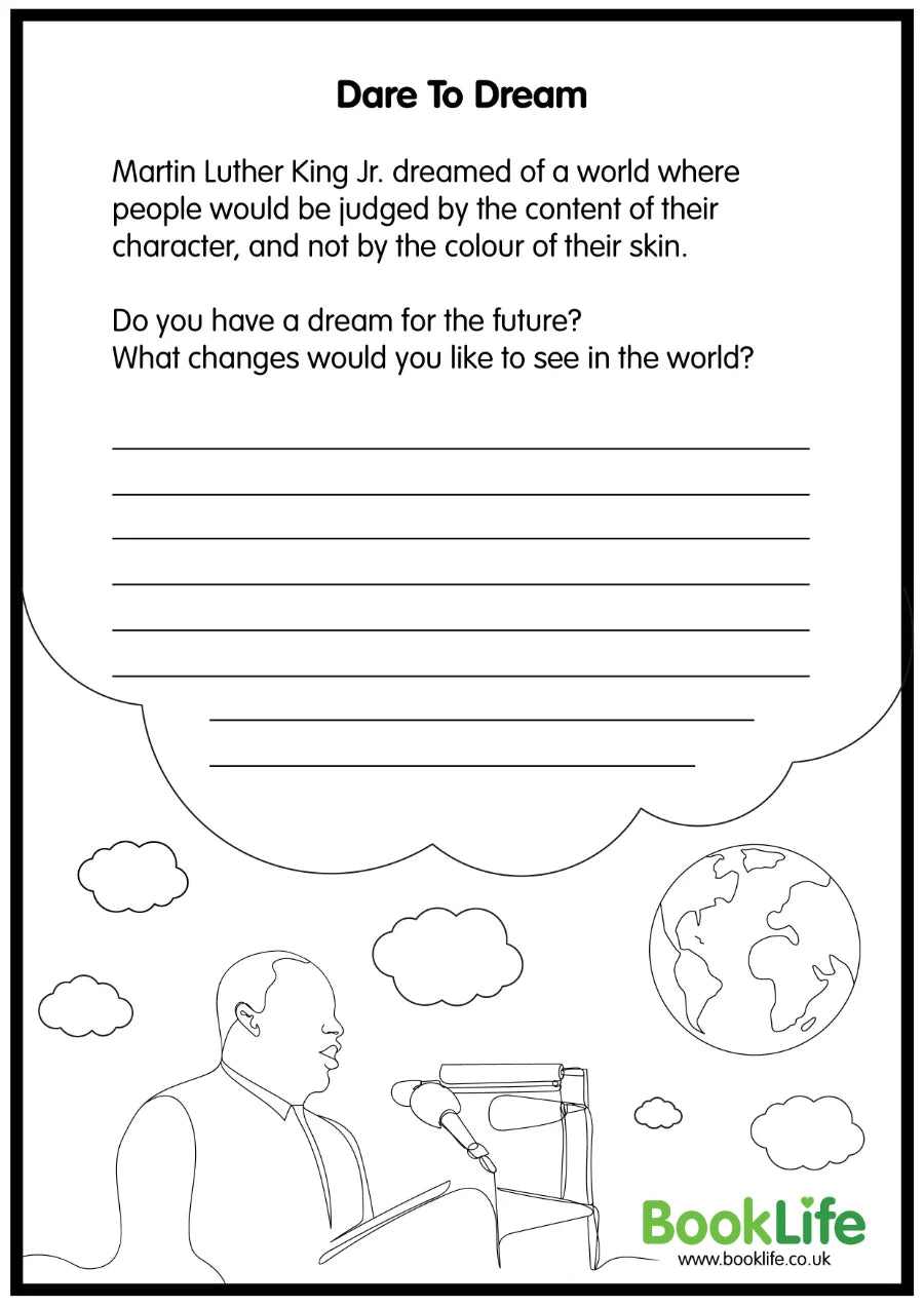 Martin Luther King Jr "Dare To Dream" Activity