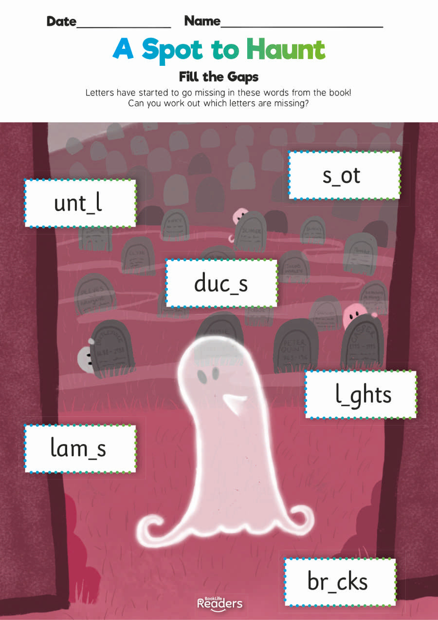 Level 4.5 (Bridge) - BookLife Readers, A Spot to Haunt - Free Resource