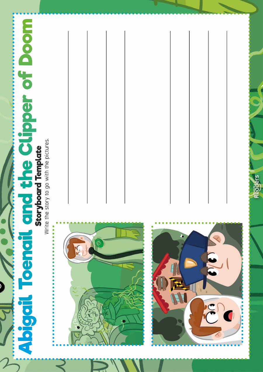 Level 4.5 (Bridge) - BookLife Readers, Abigail Toenail and the Clipper of Doom! - Free Resource