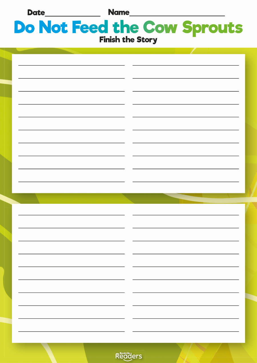 Level 4.5 (Bridge) - BookLife Readers, Do Not Feed the Cow Sprouts - Free Resource