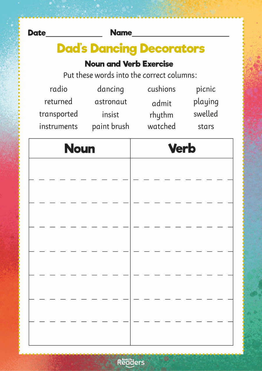 Level 9 (Gold) - BookLife Readers, Dads Dancing Decorators - Free Resource