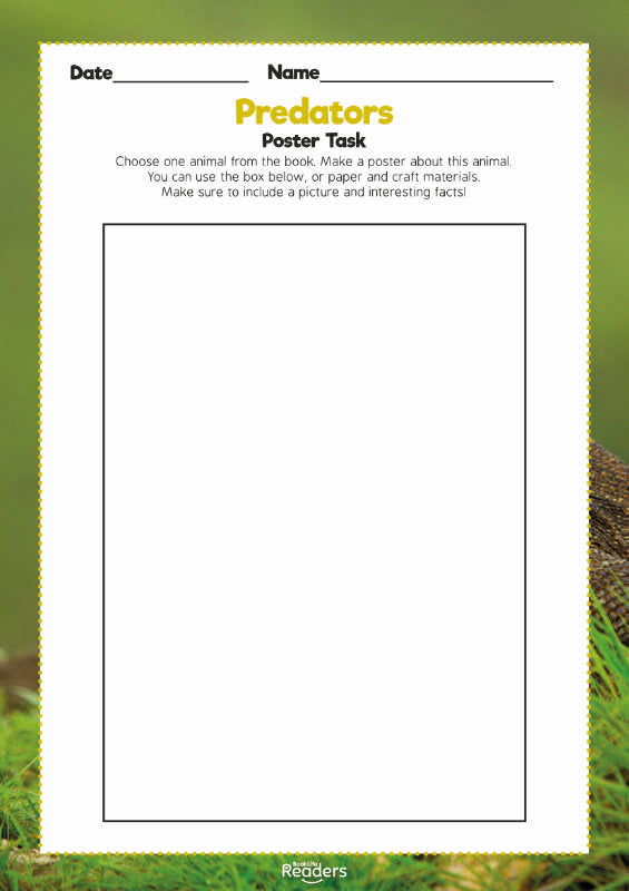 Level 9 (Gold) - BookLife Non-Fiction Readers, Predators - Free Resource