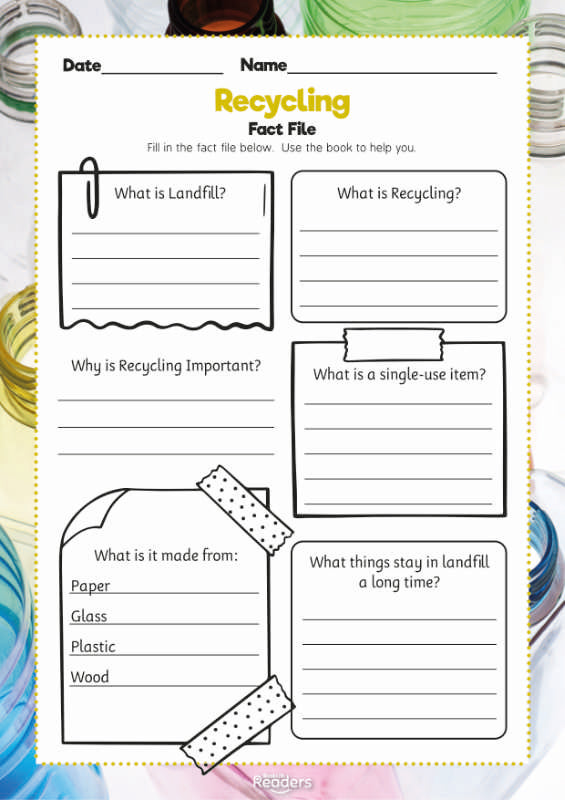 Level 9 (Gold) - BookLife Non-Fiction Readers, Recycling - Free Resource