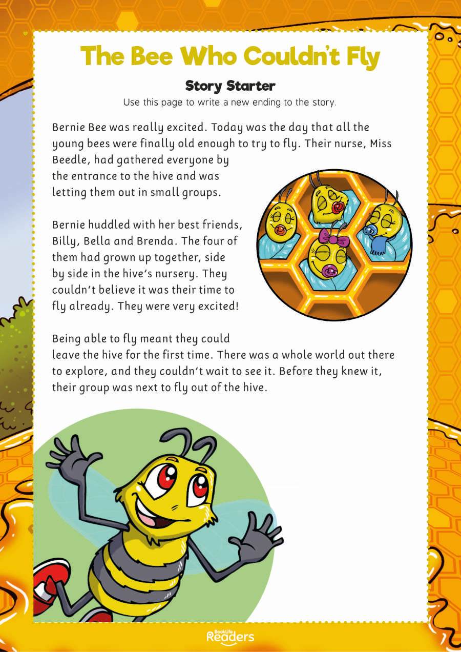 Level 9 (Gold) - BookLife Readers, The Bee Who Couldnt Fly - Free Resource