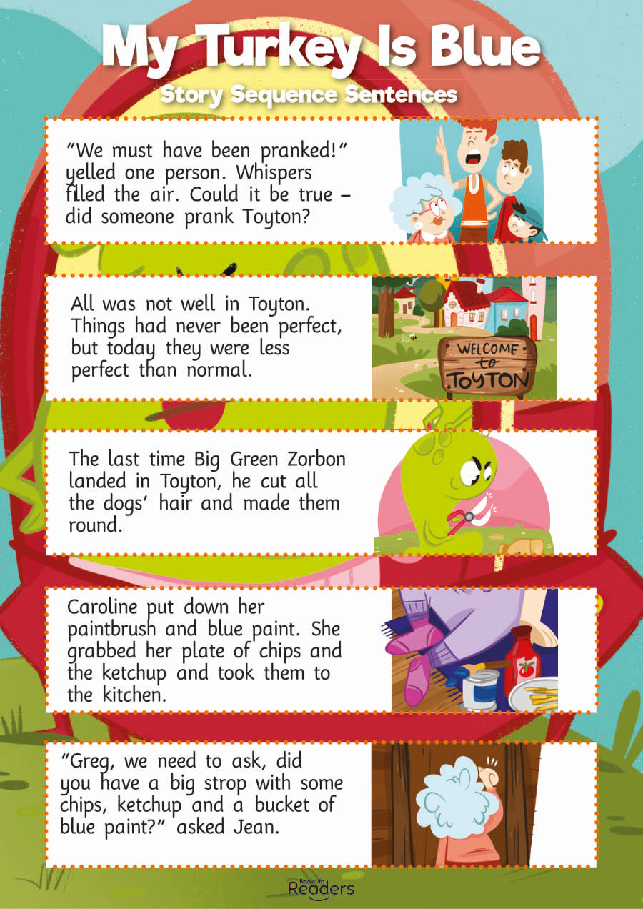 Level 6 (Orange) - BookLife Readers, My Turkey Is Blue - Free Resource