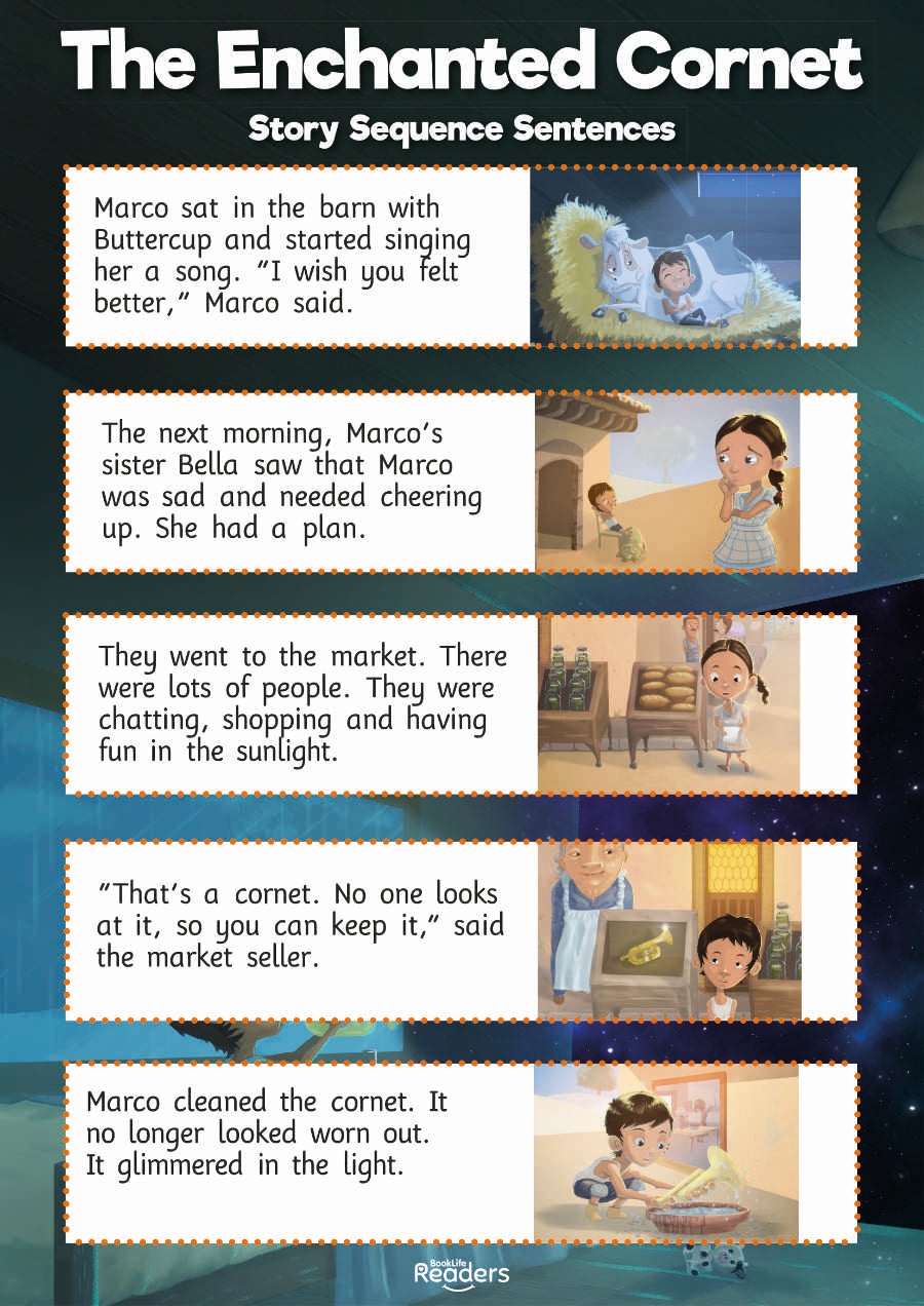 Level 6 (Orange) - BookLife Readers, The Enchanted Cornet - Free Resource