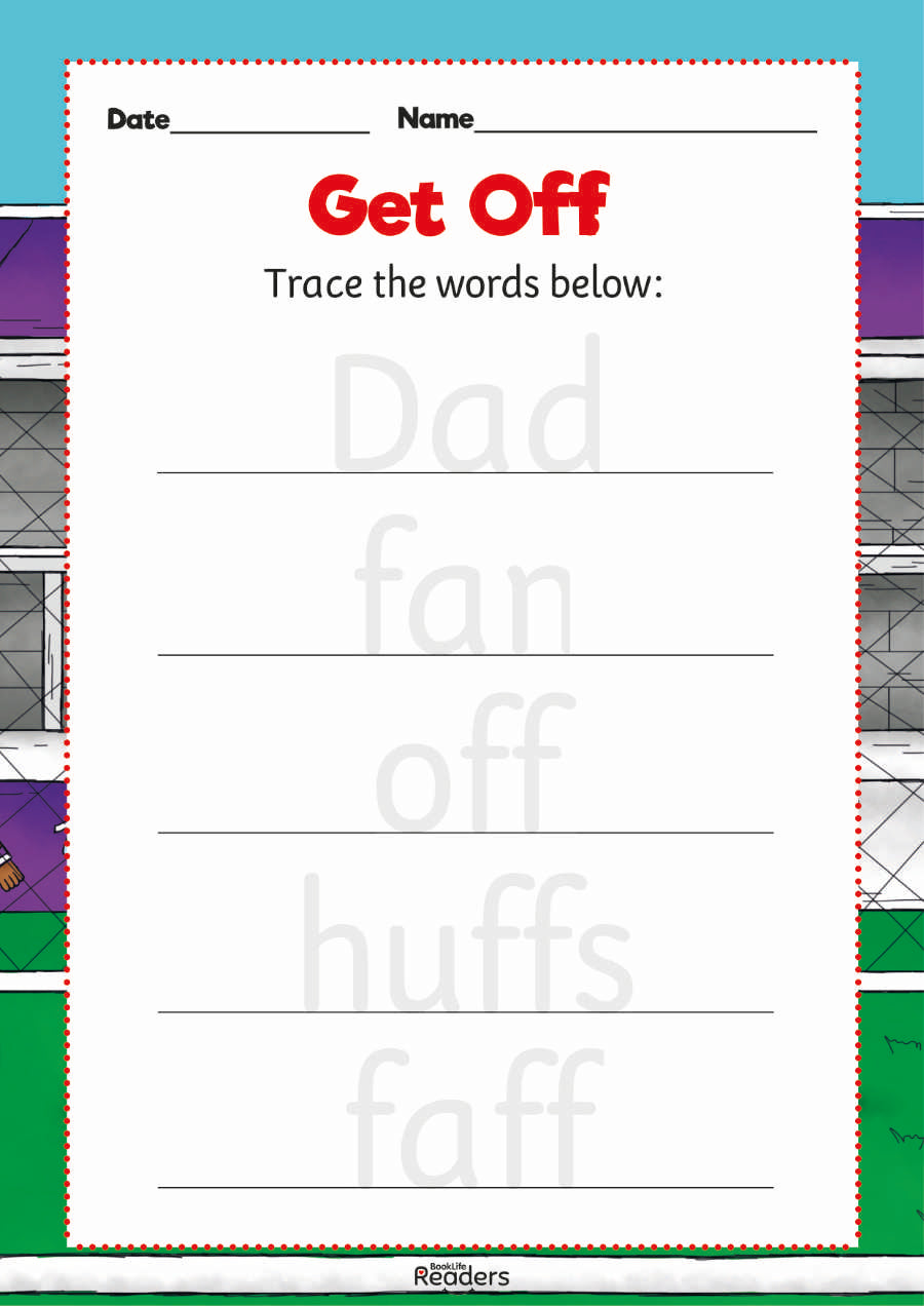 Level 2 (Red) - BookLife Readers, The Big Fan and Get Off! - Free Resource