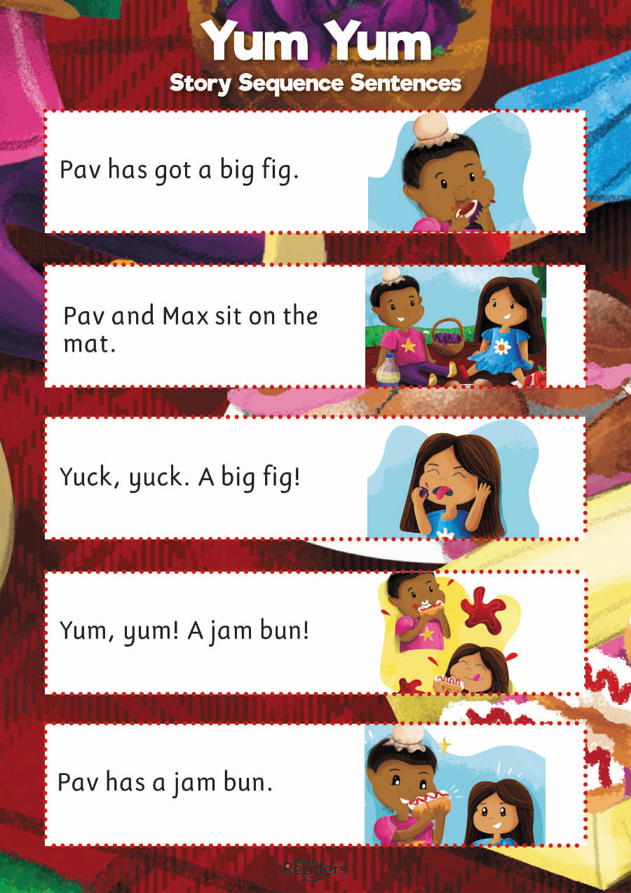 Level 2 (Red) - BookLife Readers, The Jazz Sax and Yum Yum! - Free Resource