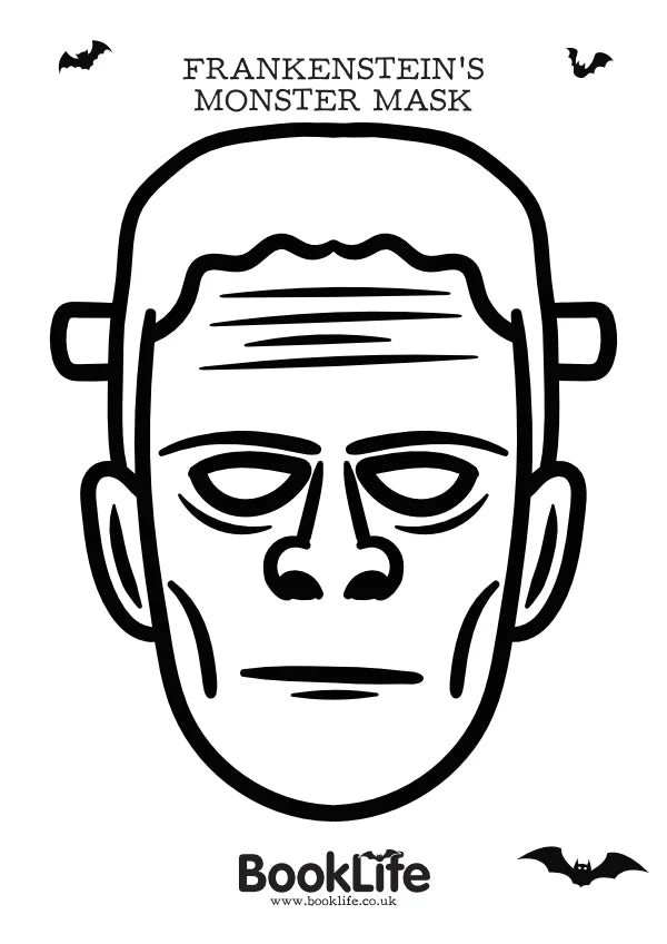 Free Frankenstein's Monster Colouring Mask