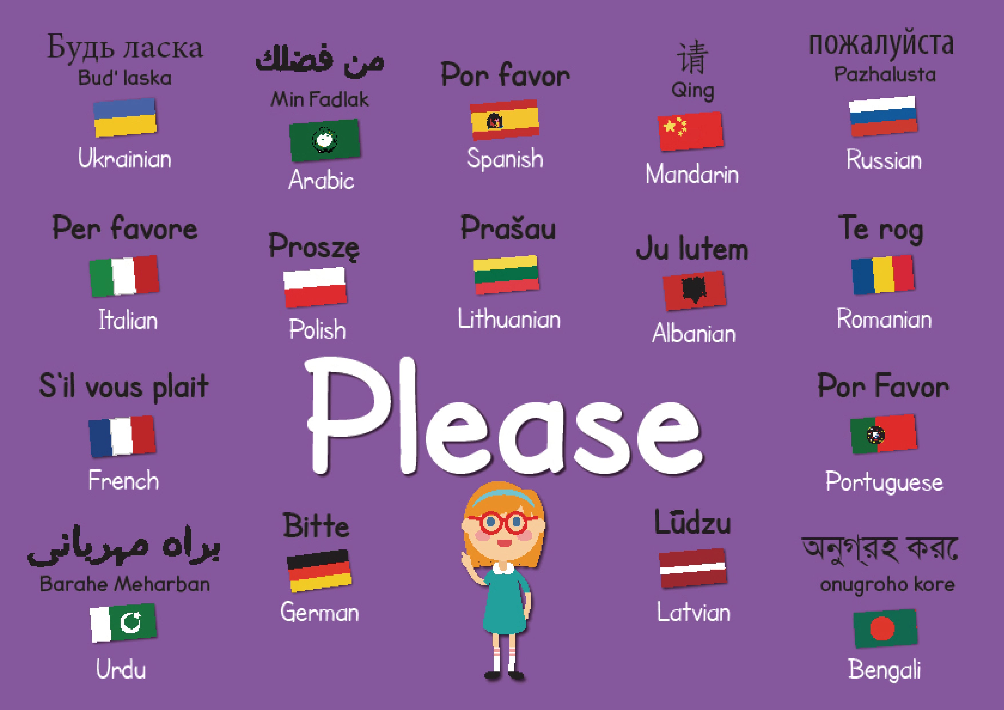 Basic Phrases in Other Languages Posters