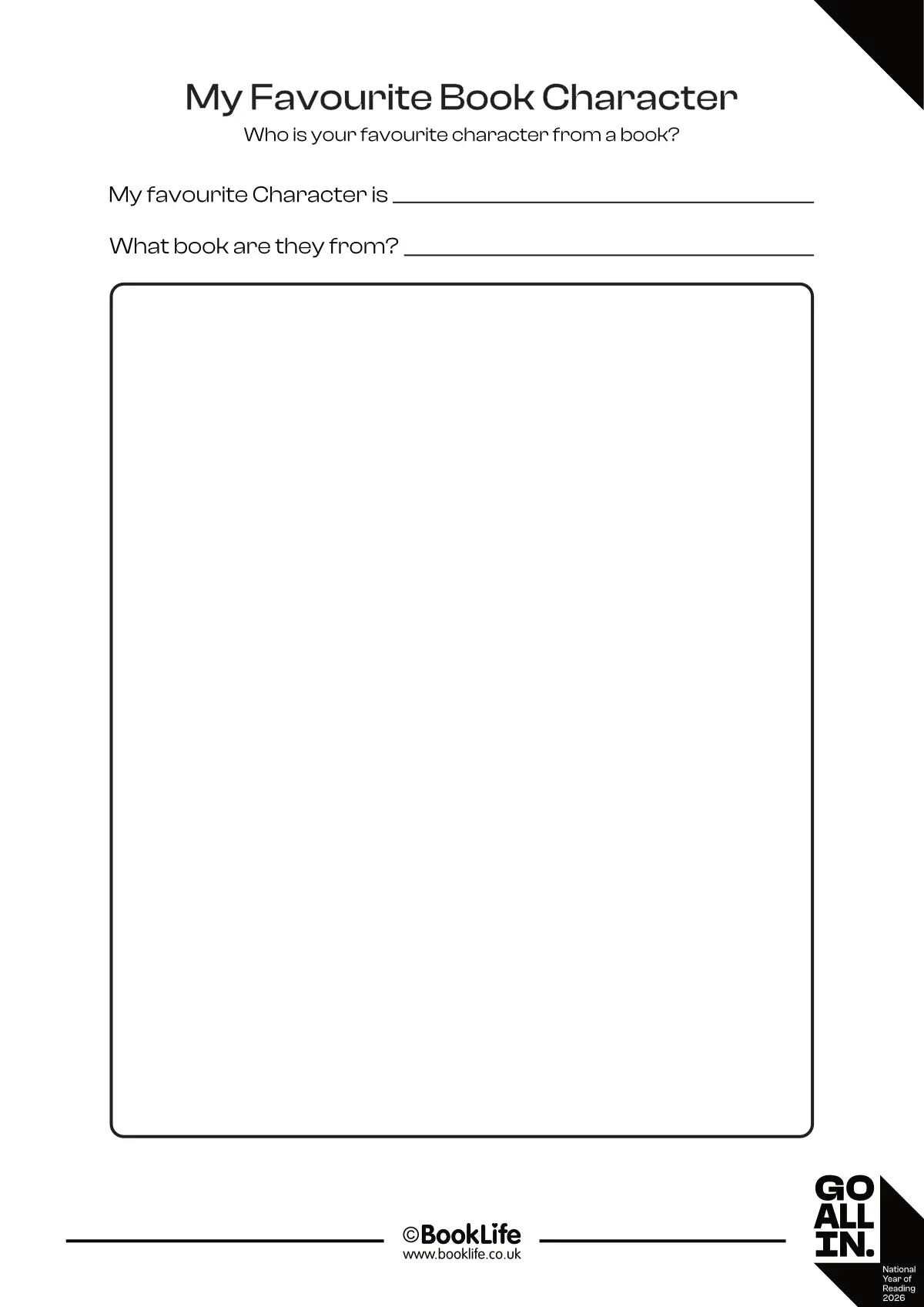 My Favourite Book Character