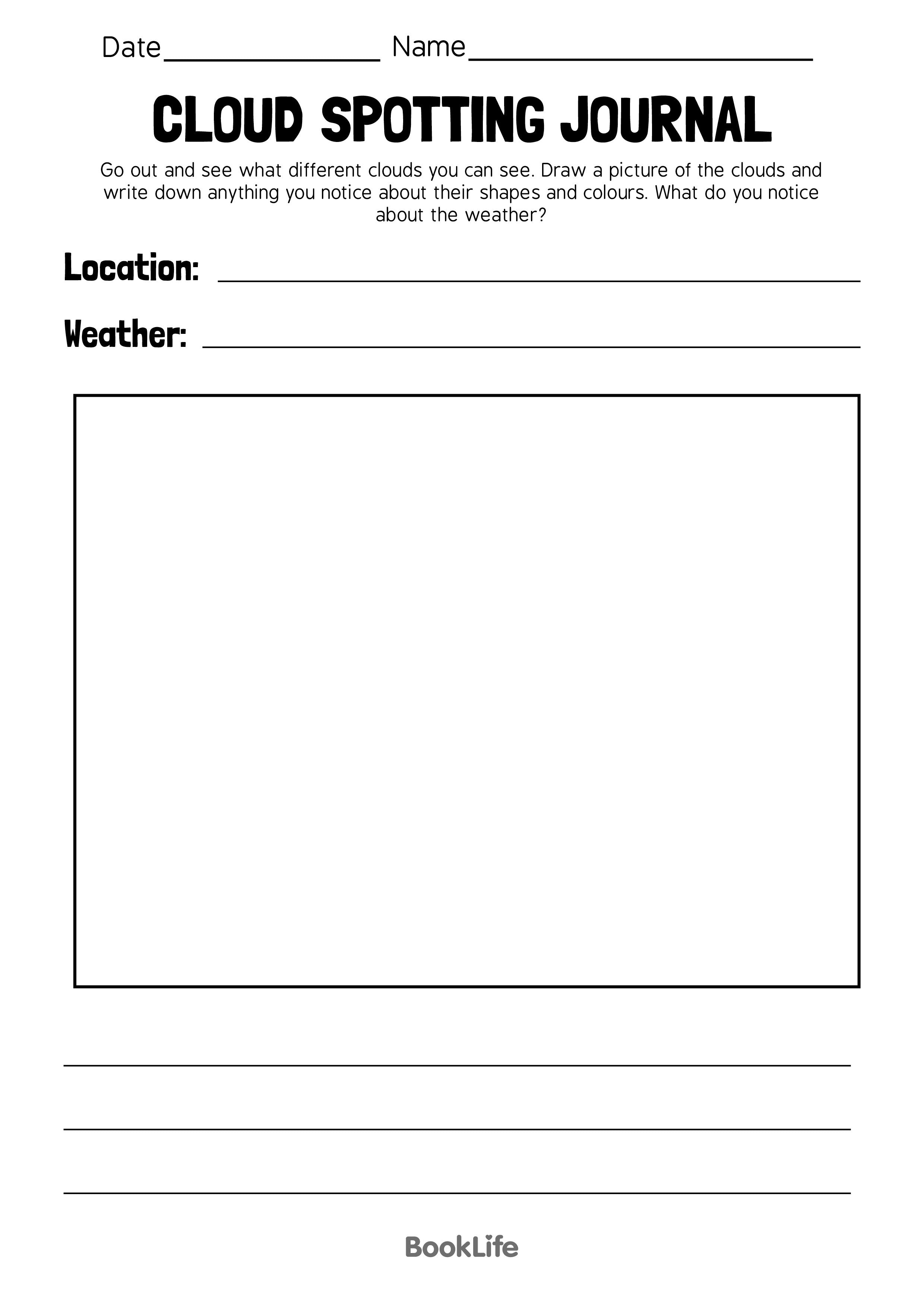 Cloud Spotting Journal