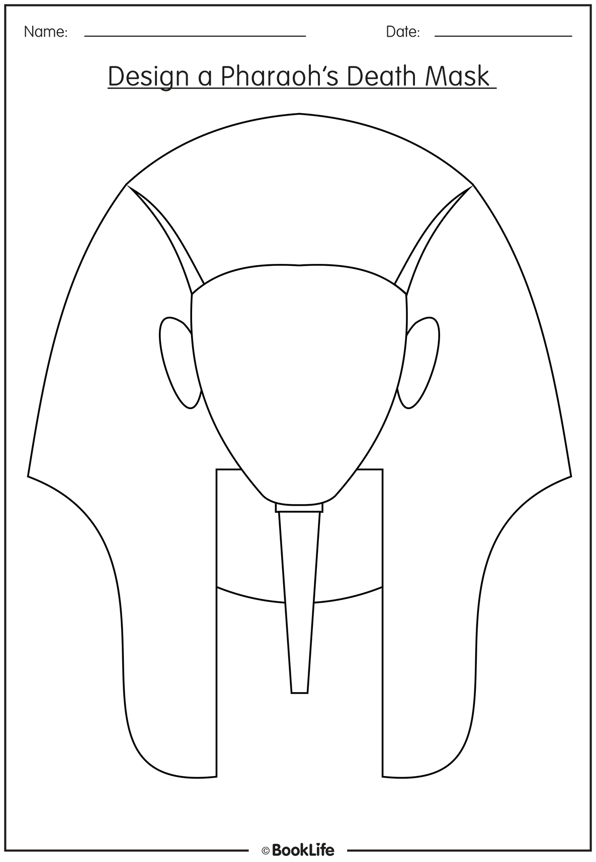 Design a Pharaohs Death Mask by BookLife