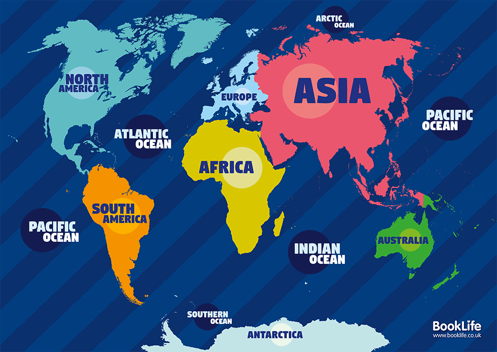 Continents and Oceans Poster by BookLife