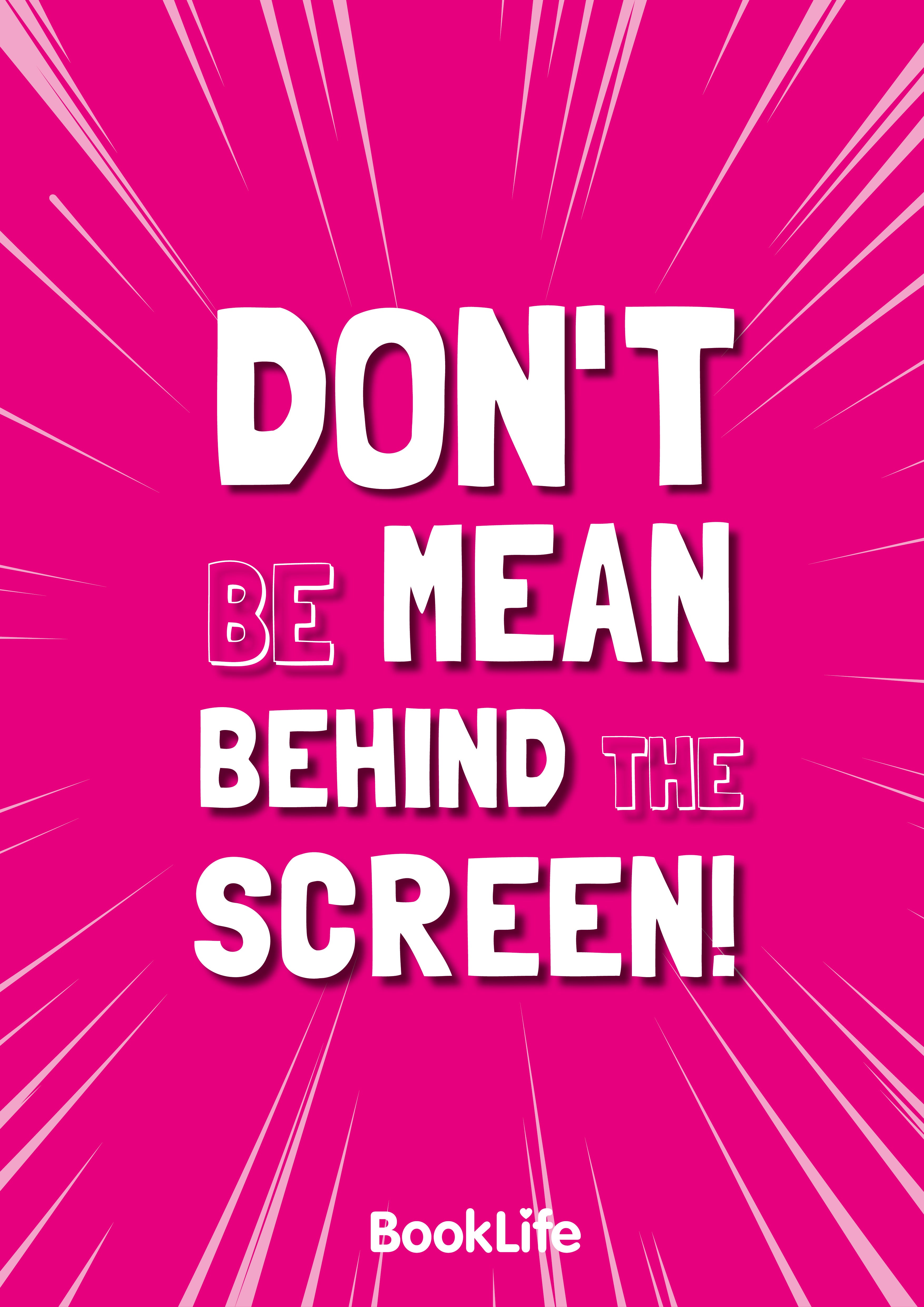 Free Dont Be Mean Poster by BookLife