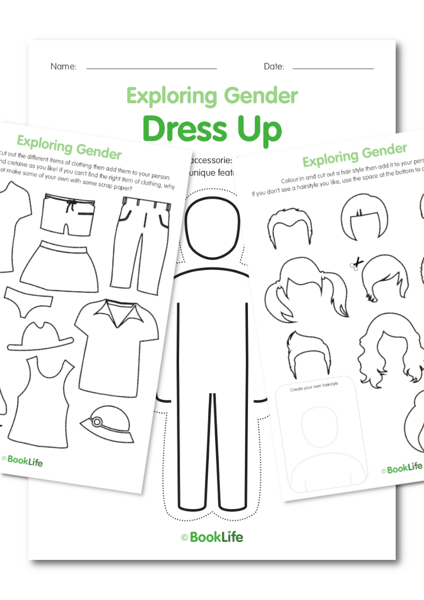 Exploring Gender Activity Sheet by BookLife