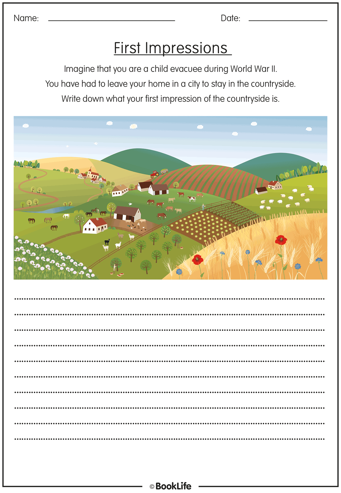 WWII: Travelling to the Countryside by BookLife