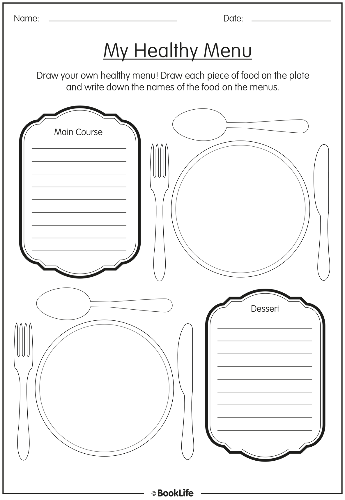 My Healthy Menu by BookLife