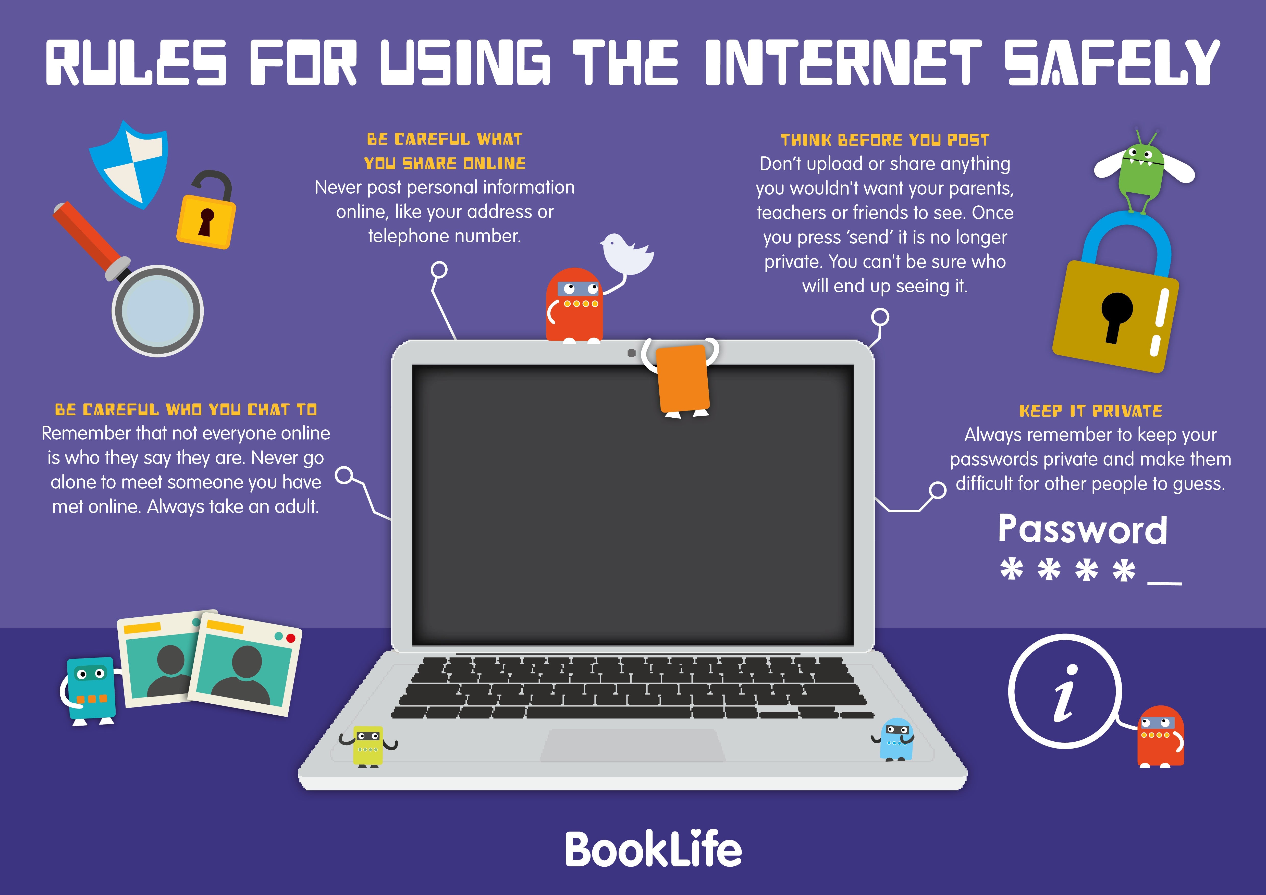Free Internet Safety Rules Poster by BookLife