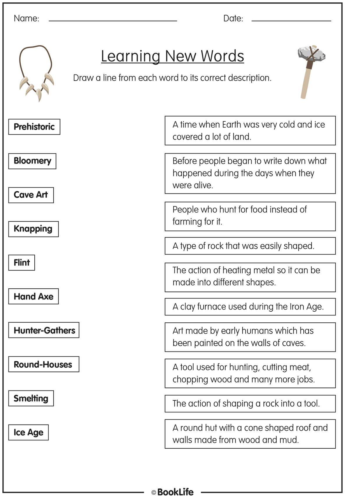 Stone Age: Learning New Words by BookLife