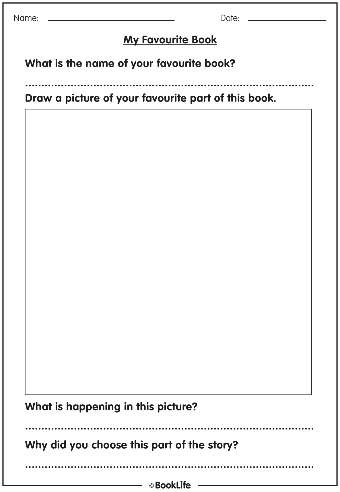 My Favourite Book by BookLife