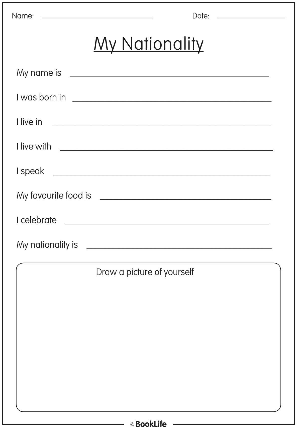 My Nationality by BookLife