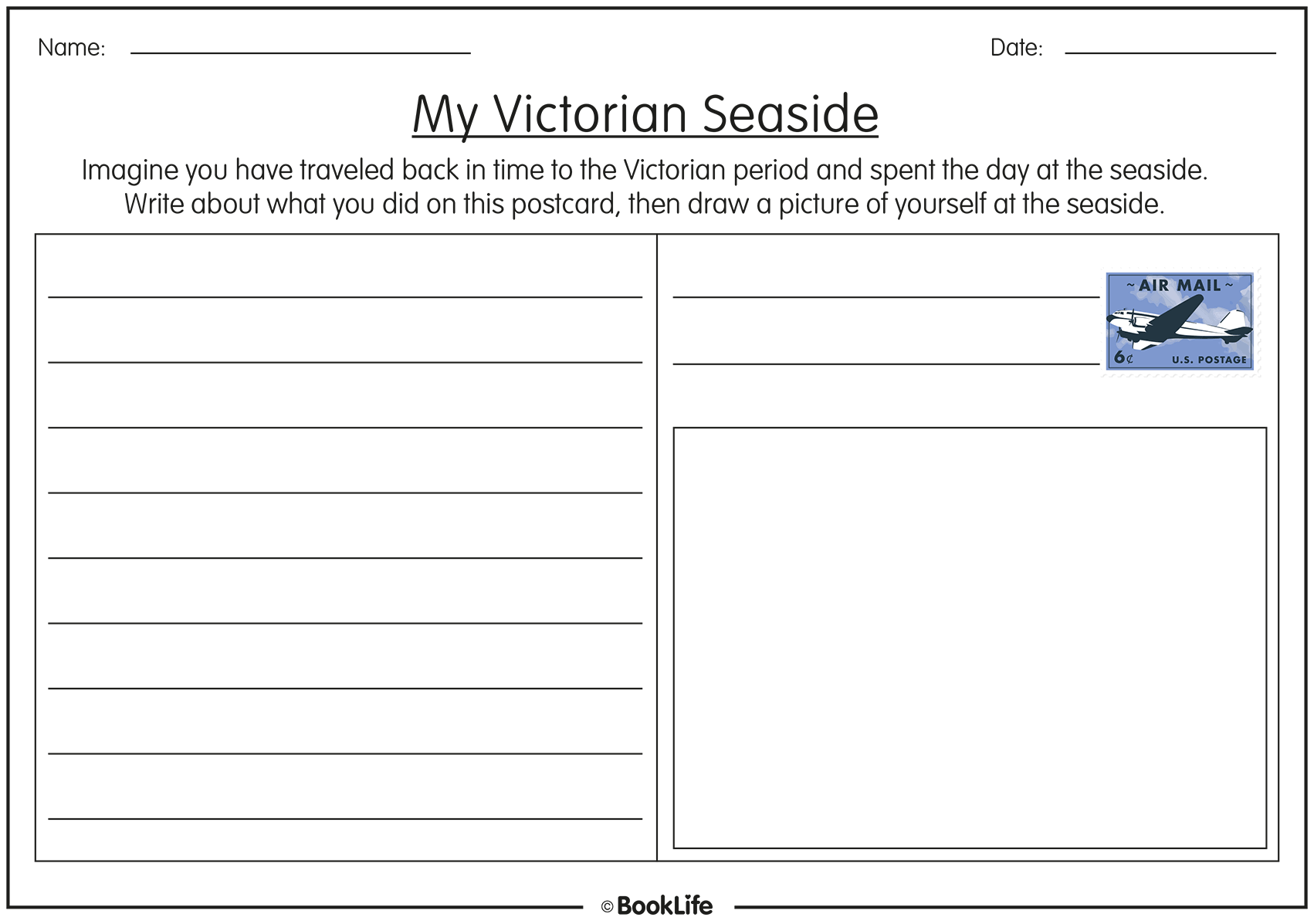 Victorian Seaside Post Card by BookLife