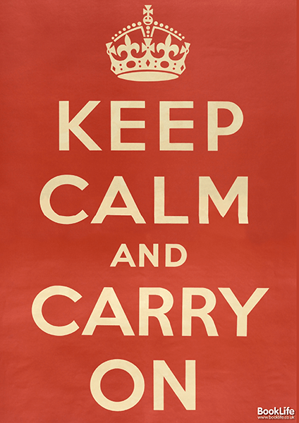 WWI & WWII propaganda posters - "Keep Calm" by BookLife