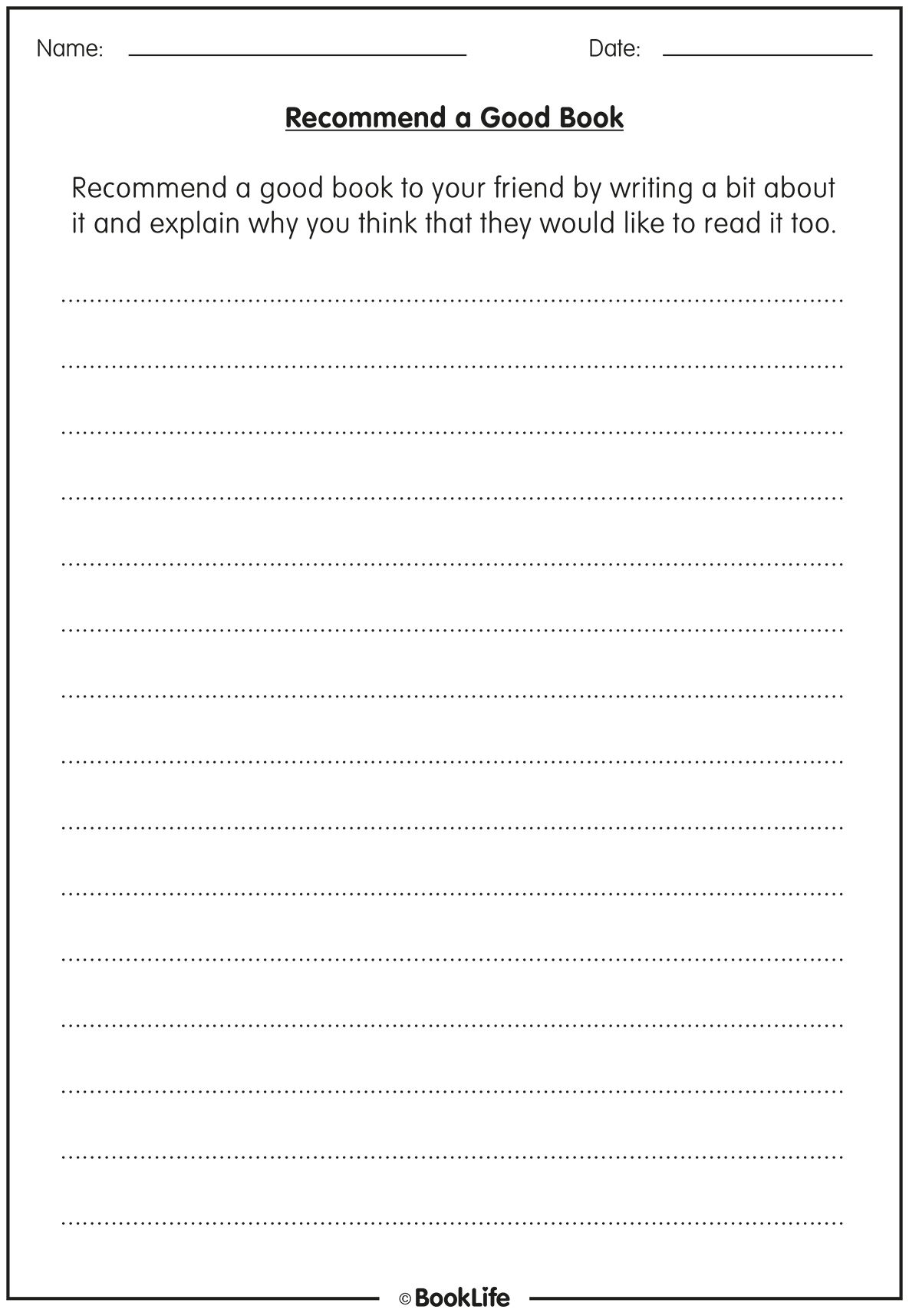 Recommend a Good Book by BookLife