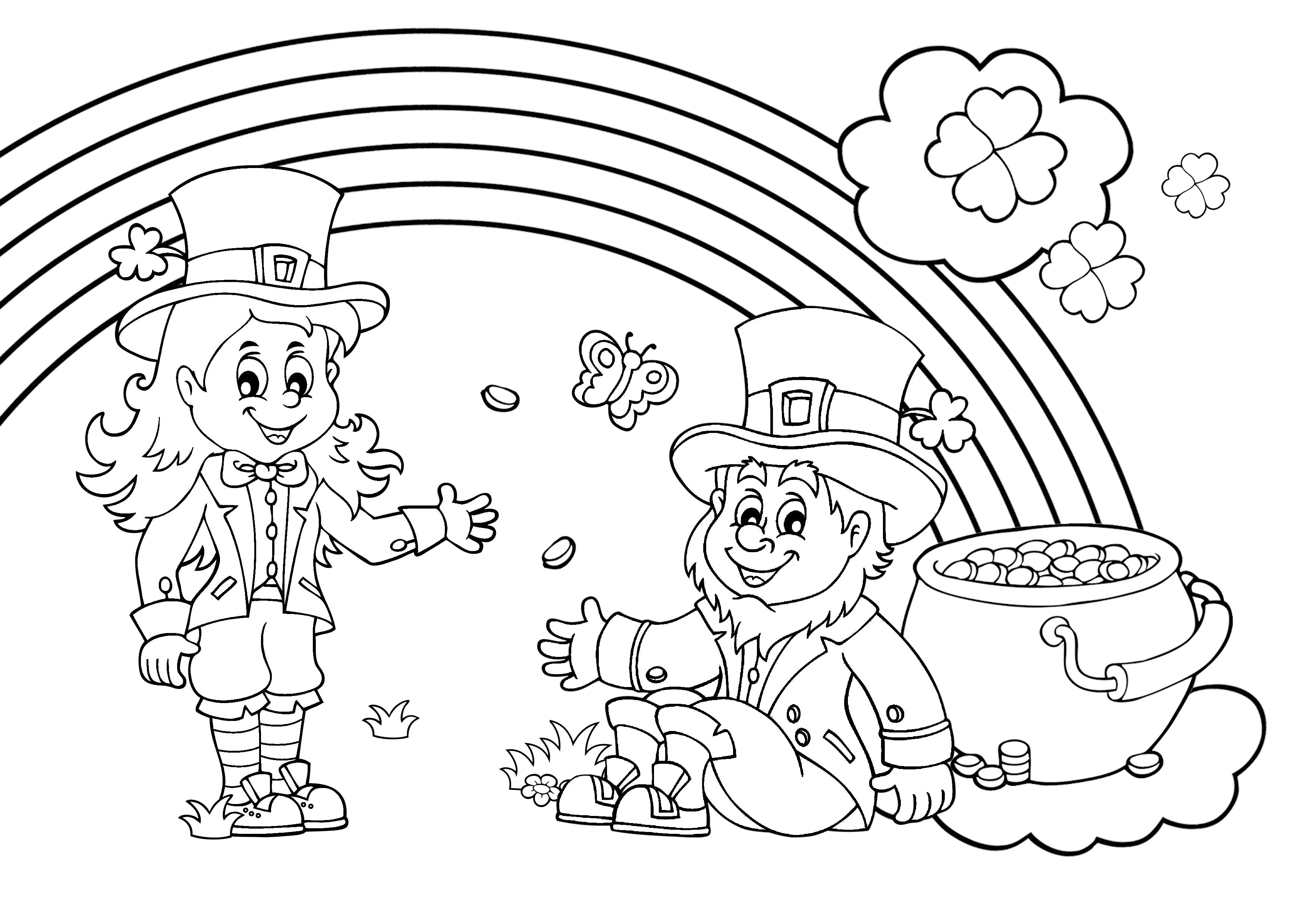 St Patricks Day Colour In Activity Sheet by BookLife