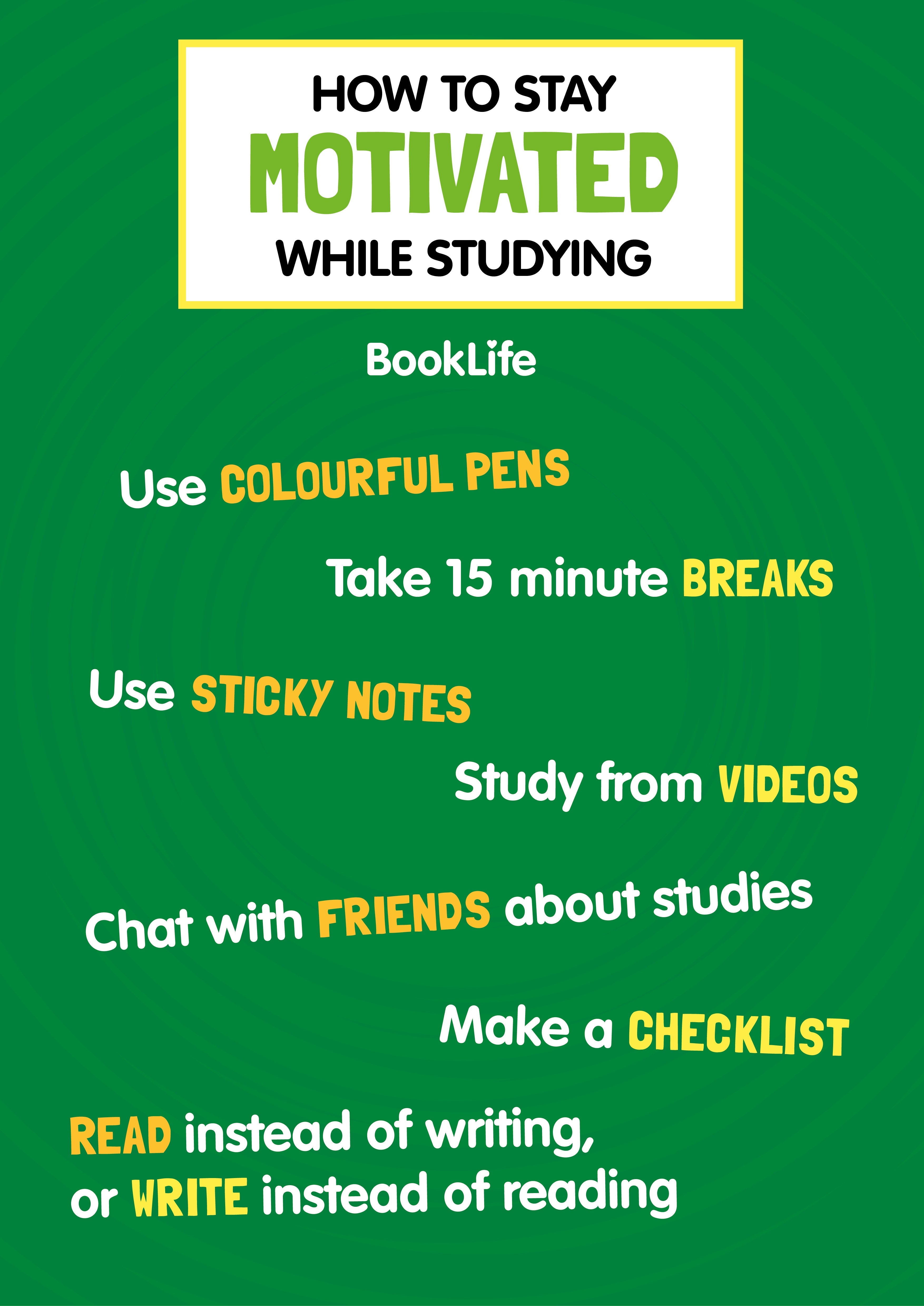 Free Staying Motivated Poster by BookLife