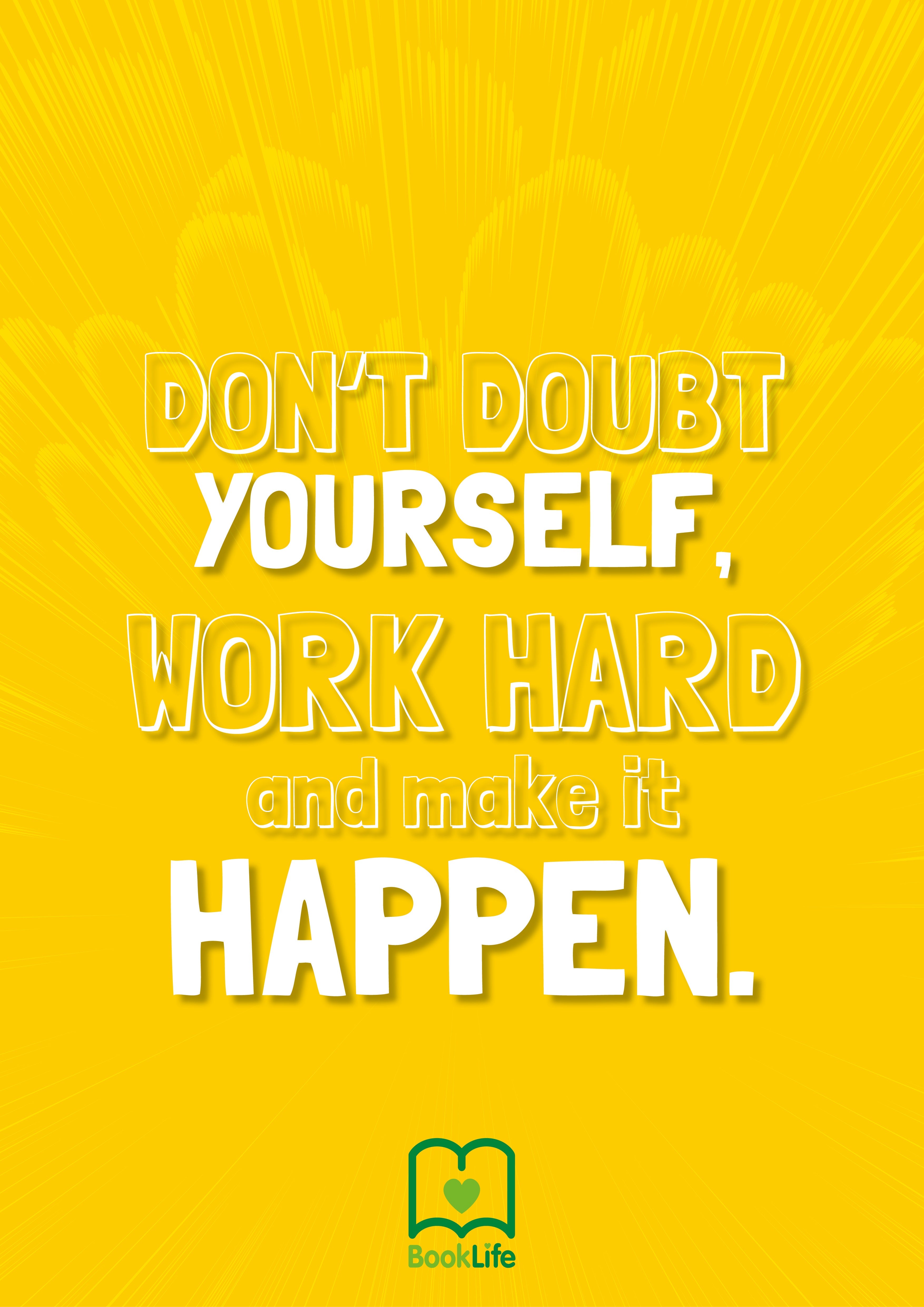 Free Work Hard Quote Poster by BookLife