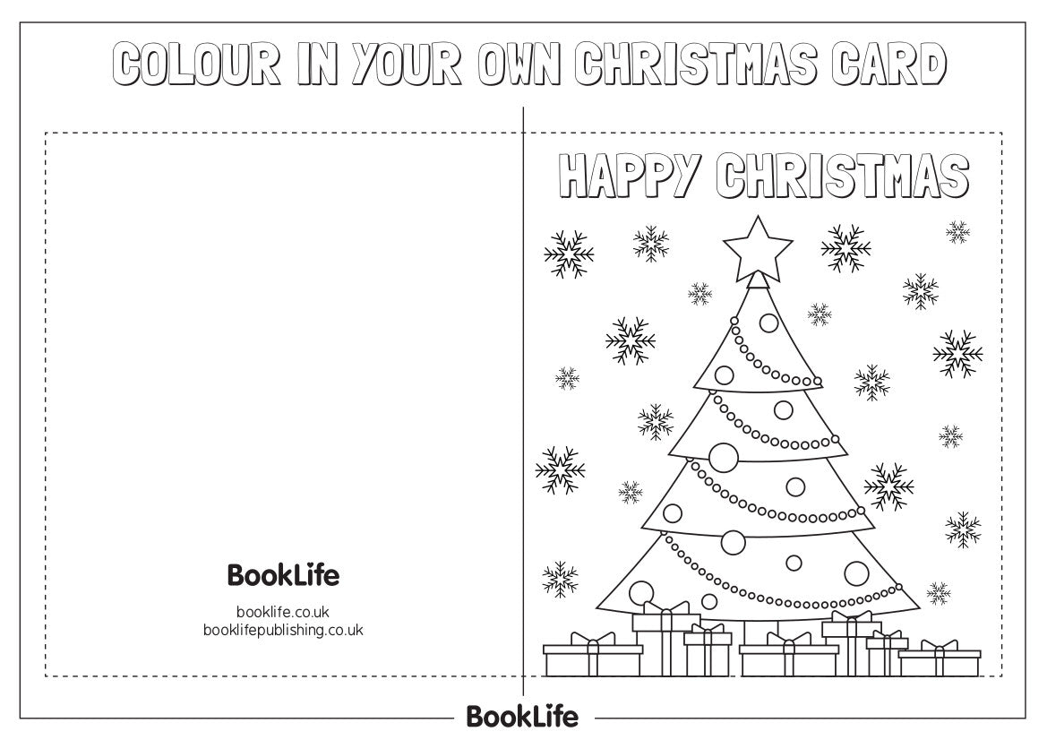 Colour In Christmas Cards
