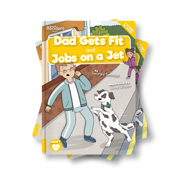 Dad Gets Fit and Jobs on a Jet x 6 Copies (Yellow)