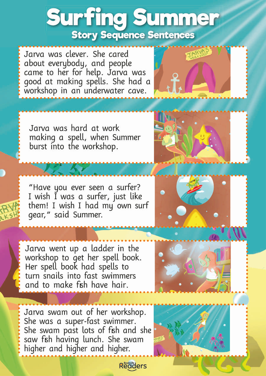 Level 6 (Orange) - BookLife Readers, Surfing Summer - Free Resource