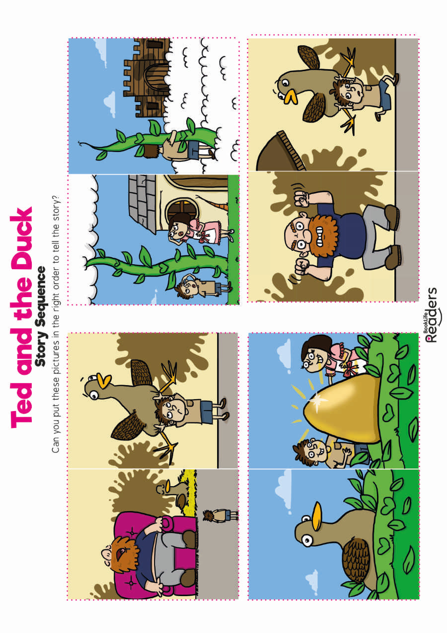 Level 1 (Pink) - BookLife Readers, Ron in the Mud and Ted and the Duck - Free Resource