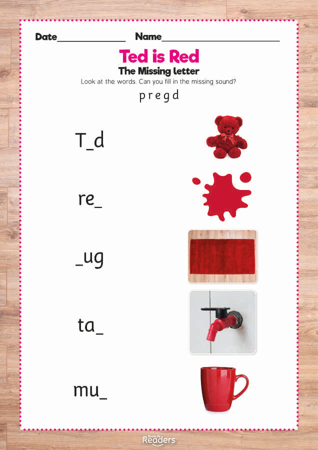 Level 1 (Pink) - BookLife Non-Fiction Readers, Ted is Red - Free Resource