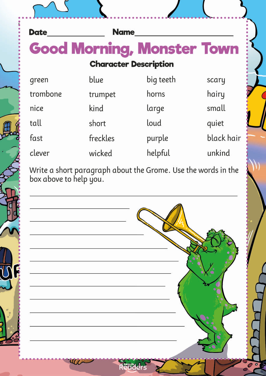 Level 8 (Purple) - BookLife Readers, Good Morning, Monster Town - Free Resource