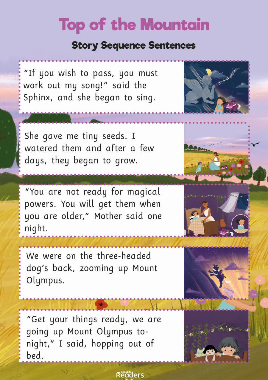 Level 8 (Purple) - BookLife Readers, Top of the Mountain - Free Resource