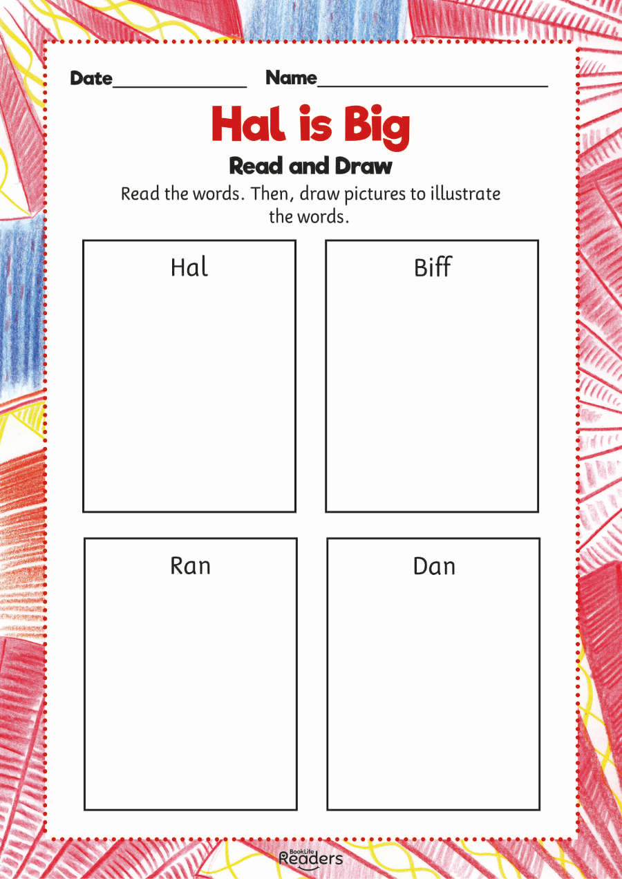 Level 2 (Red) - BookLife Readers, Bens Bag and Hal is Big - Free Resource