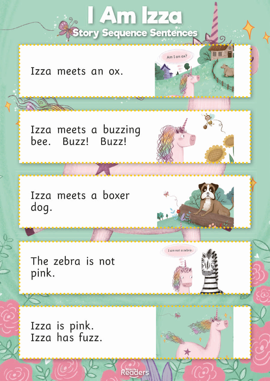 Level 3 (Yellow) - BookLife Readers, I Am Izza and Chuck Is on a Quest - Free Resource