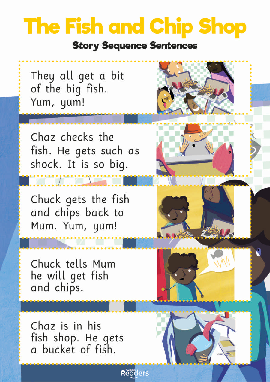 Level 3 (Yellow) - BookLife Readers, The Check-Up and The Fish and Chip Shop - Free Resource