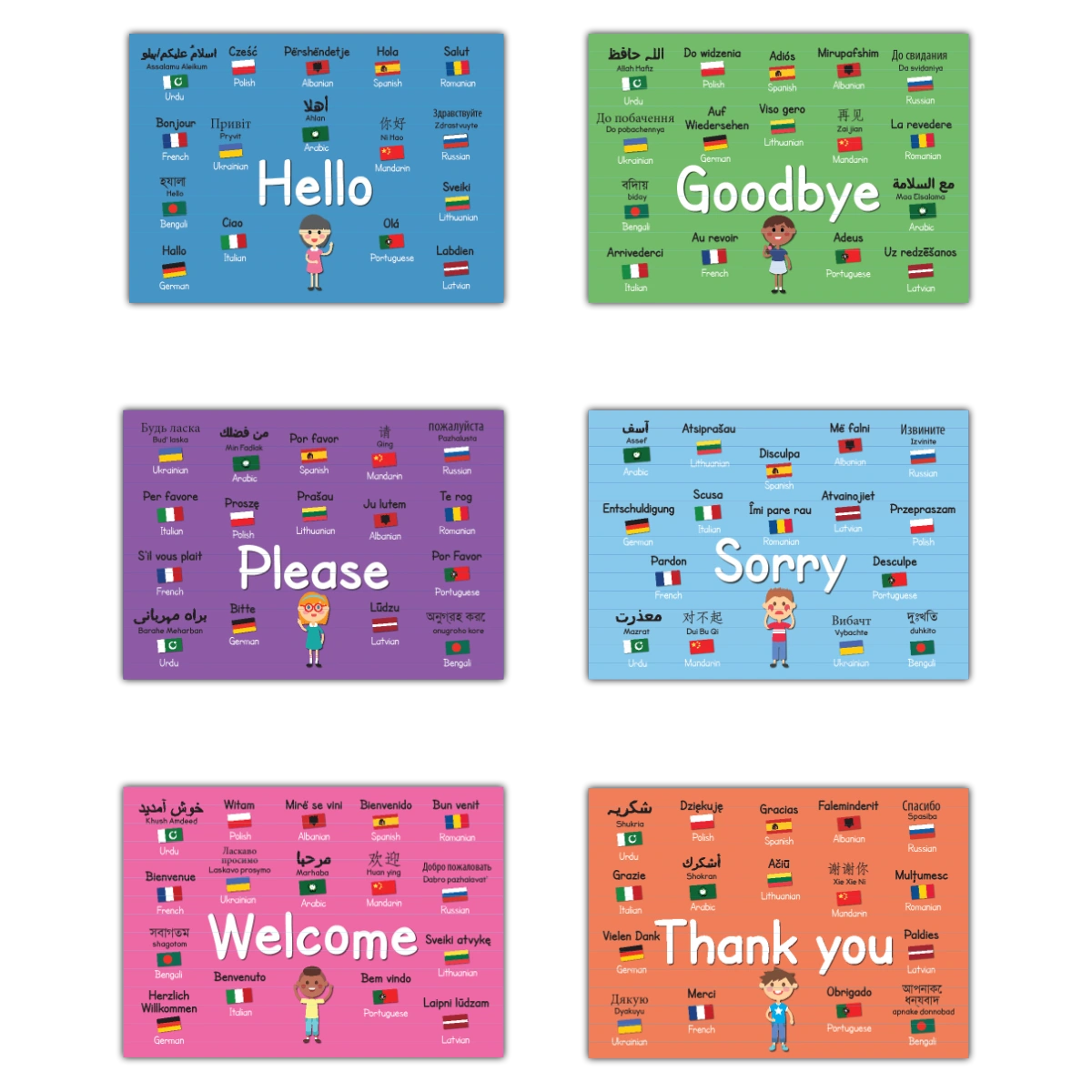 Basic Phrases in Other Languages Posters
