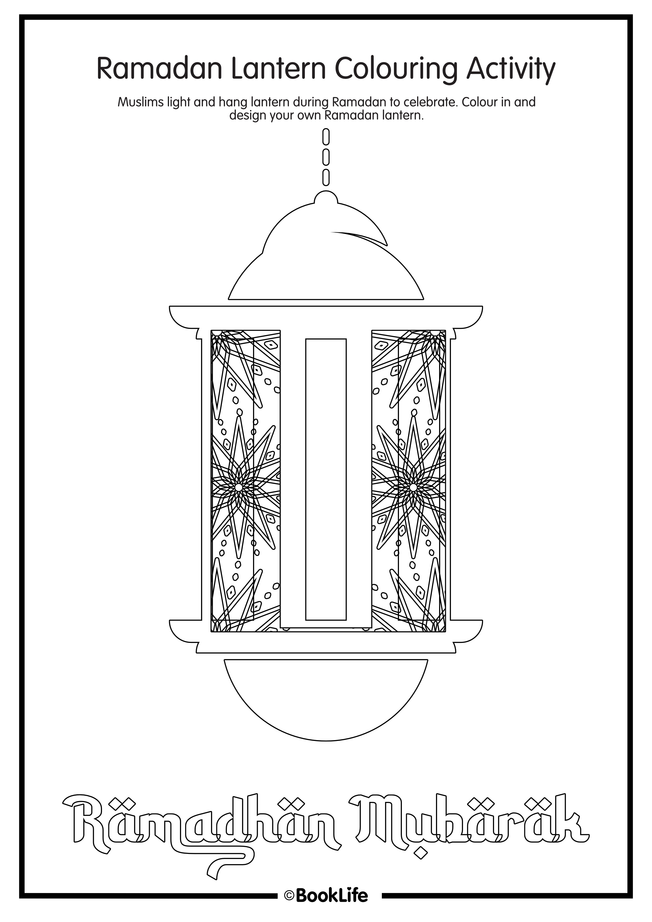 Ramadan Lantern Colouring Activity