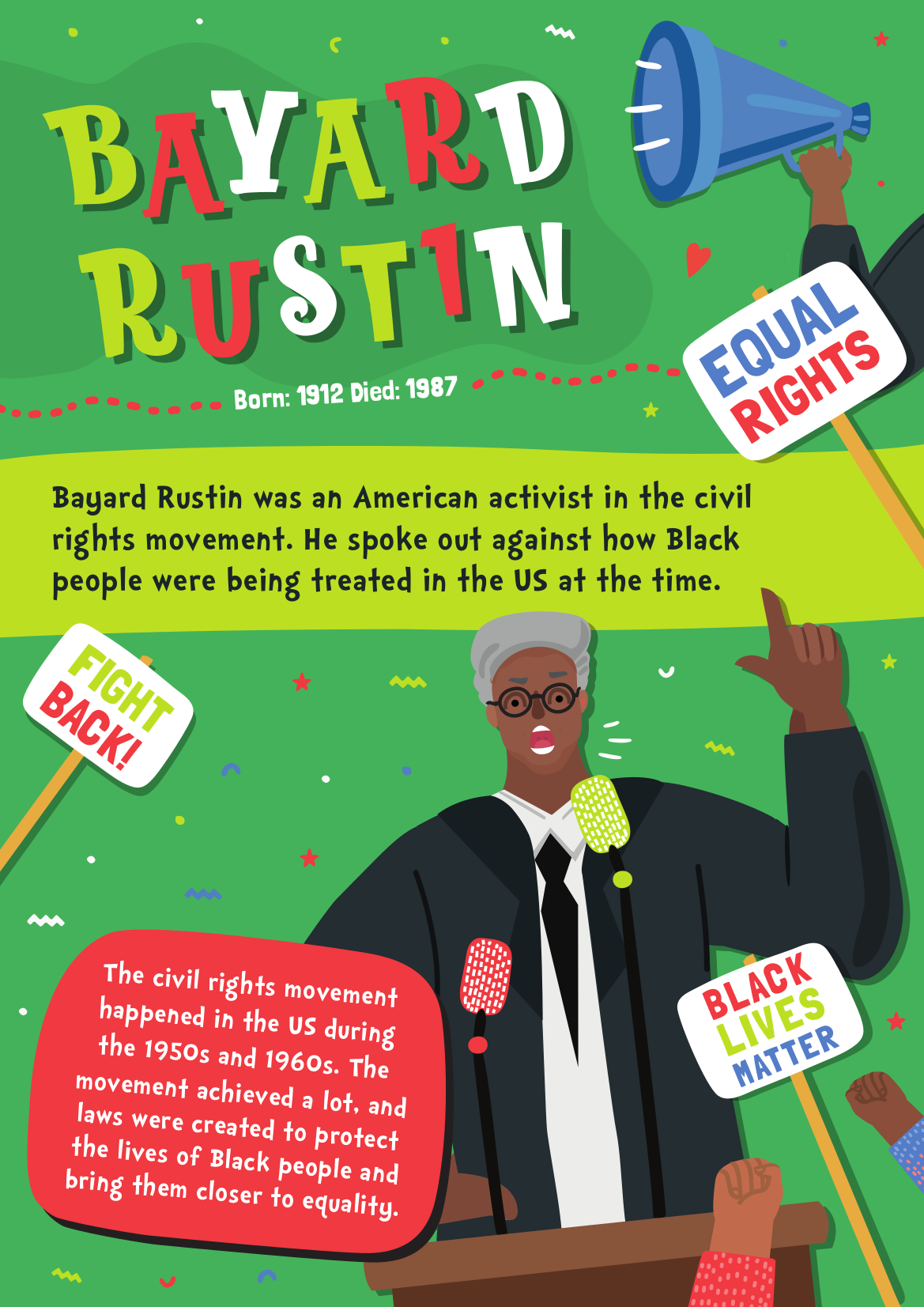 Bayard Rustin Poster