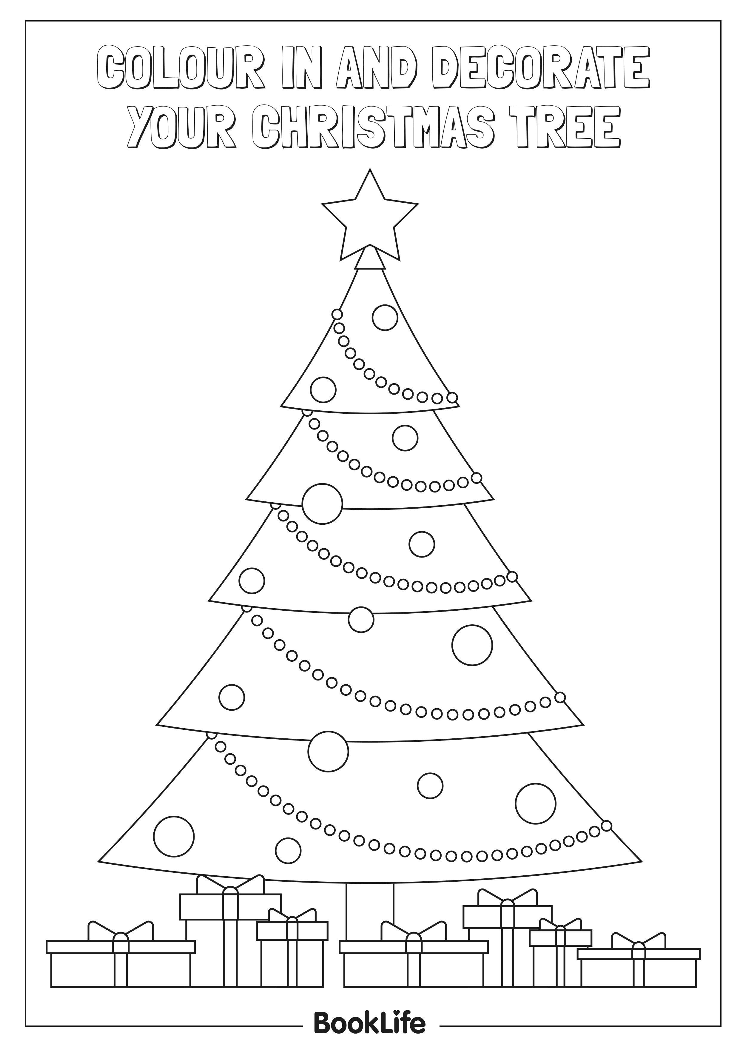 DecoratingTree decorate your christmas tree activity sheet | booklife