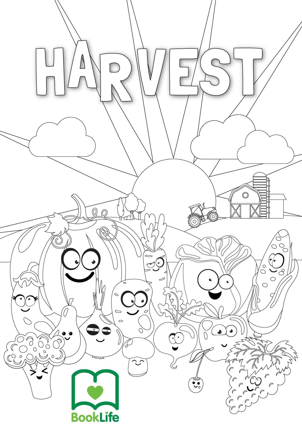 Free Harvest Colouring Activity by BookLife