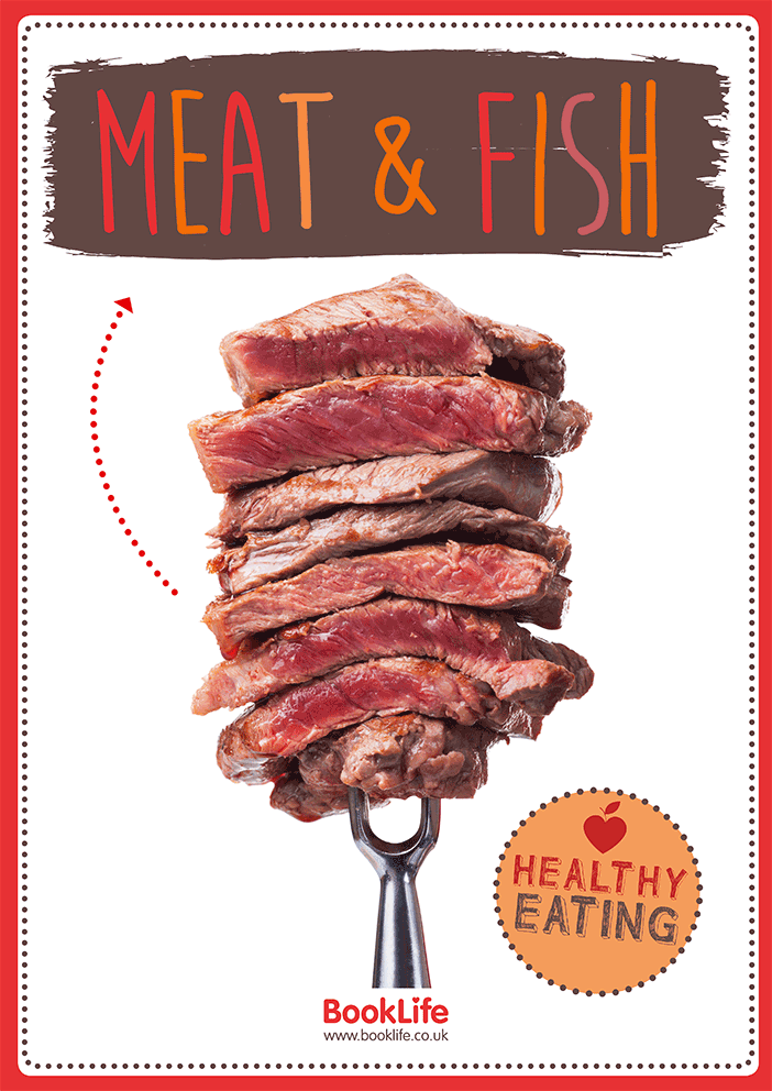 Healthy Eating: Meat & Fish Poster by BookLife
